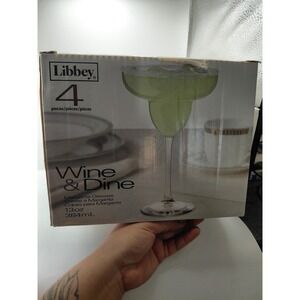 Libbey  Margarita Glasses 4 Pc- NIB